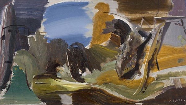 Hitchens Ivon Autumn 2 Ivon Hitchens (1893-1979) Autumn Stream, undated, oil on canvas, purchased from the Artist 1950, © The Artist’s Estate, Courtesy The Bishop Otter Trust